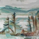 Dana Cowie, Stella Lake, Vancouver Island Oil Painting