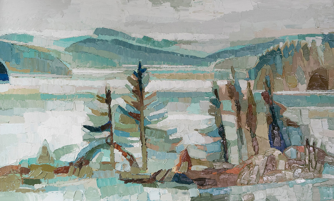 Dana Cowie, Stella Lake, Vancouver Island Oil Painting
